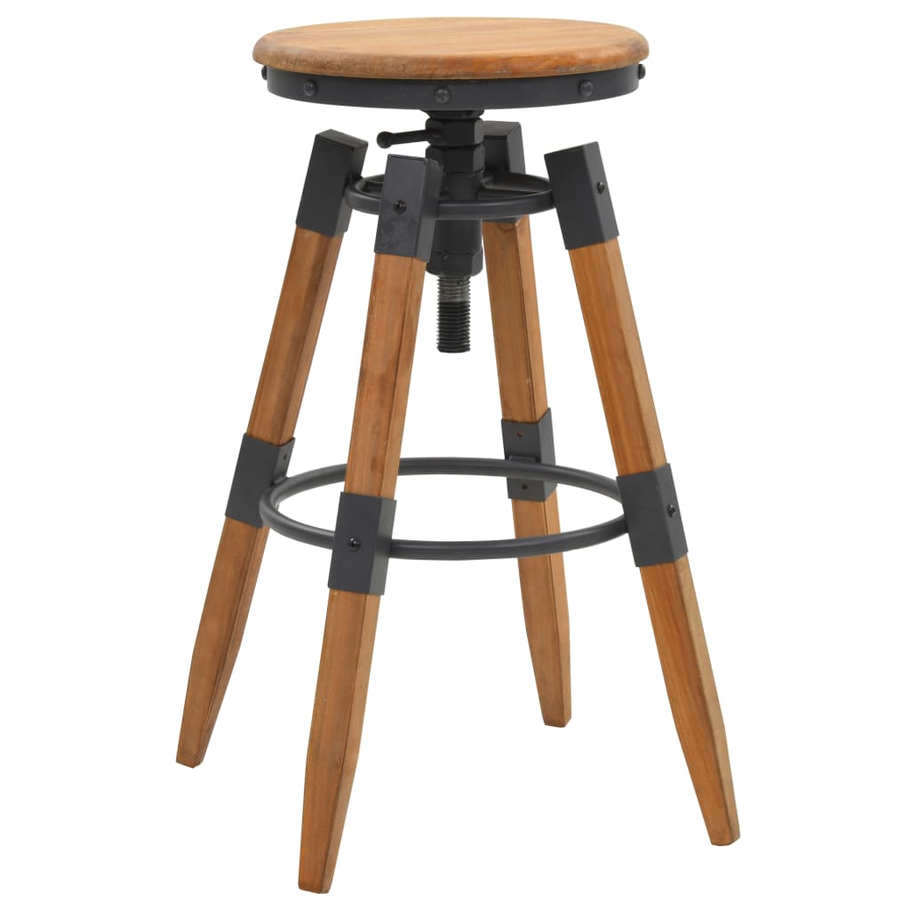 Bar Stools 2 pcs Solid Fir Wood