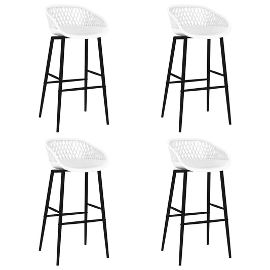 Bar Chairs 4 pcs White