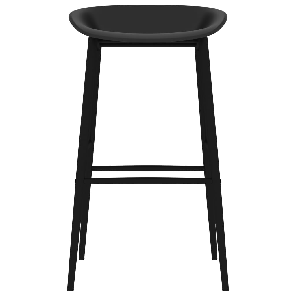 Bar Chairs 4 pcs Black