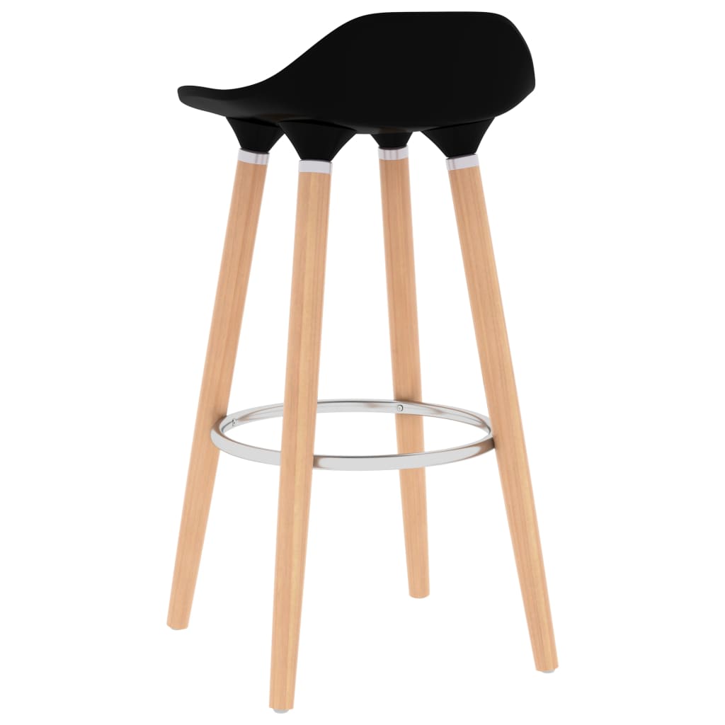 Bar Chairs 2 pcs Black