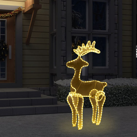 Reindeer Christmas Decoration with Mesh 306 LEDs 60x24x89cm