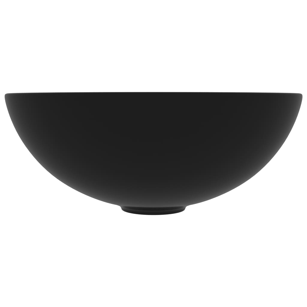 Bathroom Sink Ceramic Matt Black Round