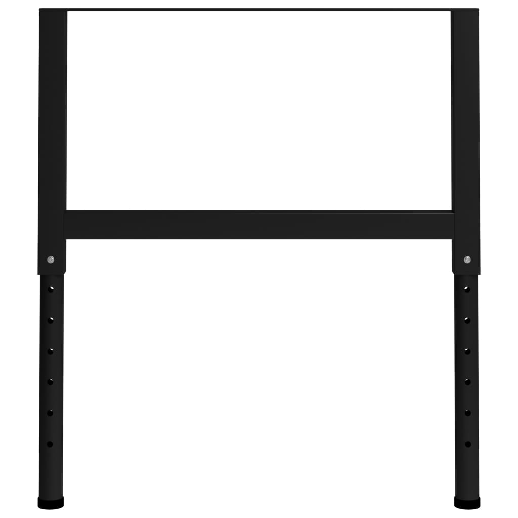 Adjustable Work Bench Frames 2 pcs Metal 85x(69-95.5) cm Black