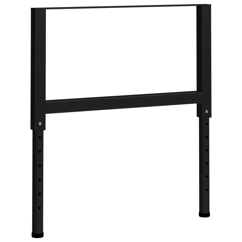 Adjustable Work Bench Frames 2 pcs Metal 85x(69-95.5) cm Black