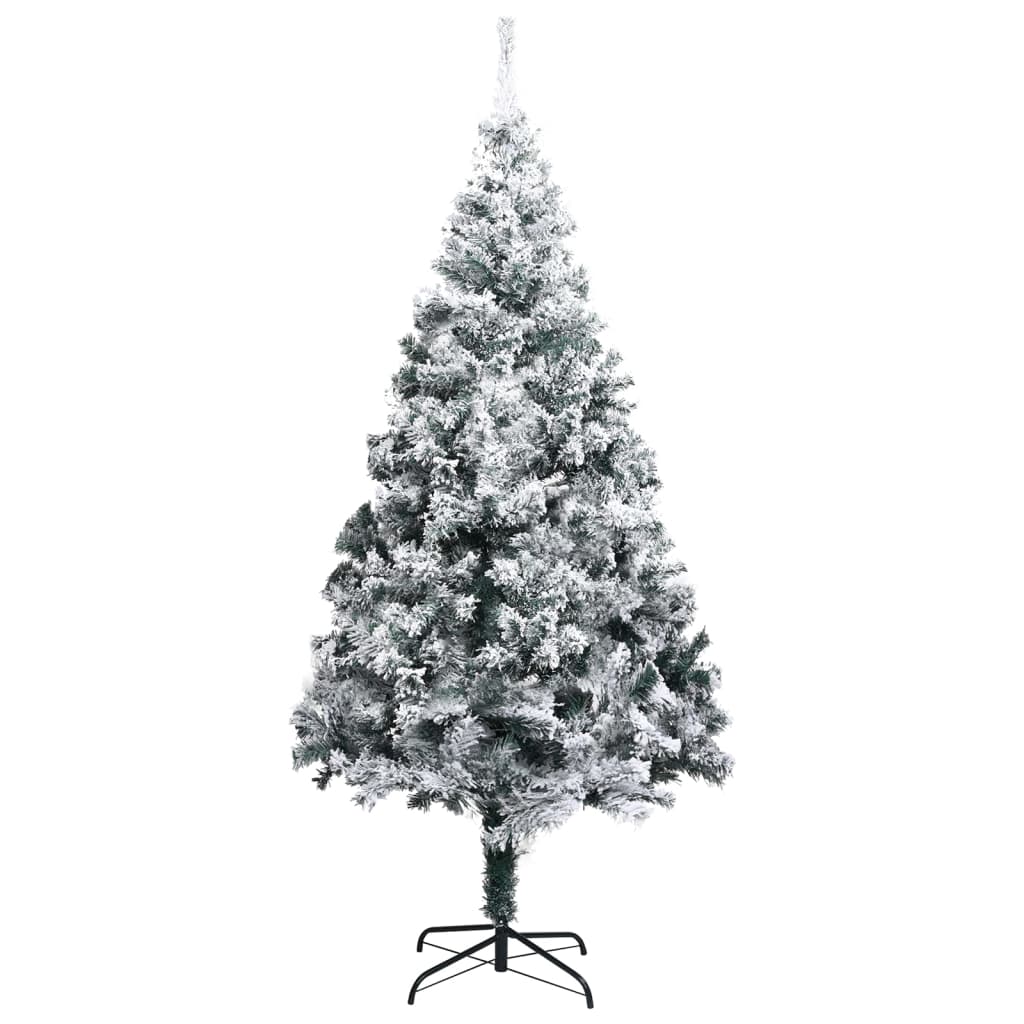 Artificial Christmas Tree with Flocked Snow Green 300 cm PVC