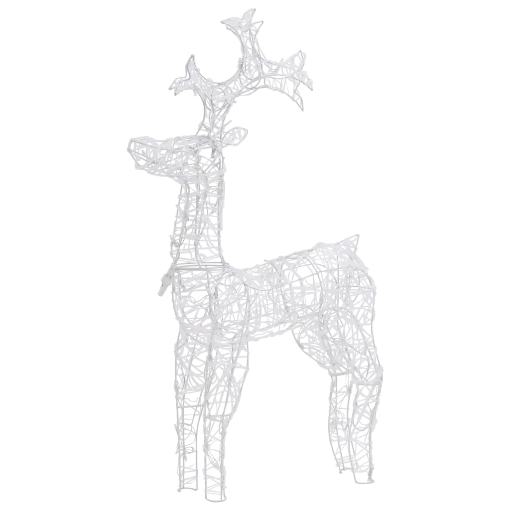 Reindeer Christmas Decoration 90 LEDs 60x16x100 cm Acrylic