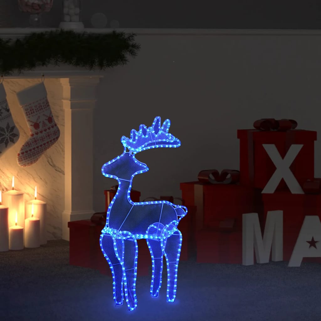 Reindeer Christmas Decoration with Mesh 306 LEDs 60x24x89cm