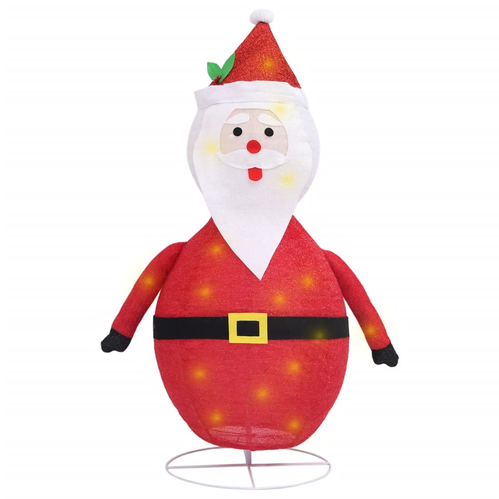 Decorative Christmas Santa Claus Figure LED Luxury Fabric 60cm