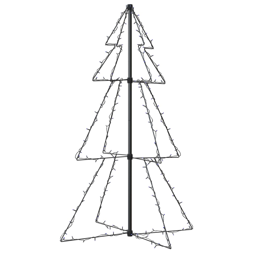 Christmas Cone Tree 160 LEDs Indoor and Outdoor 78x120 cm