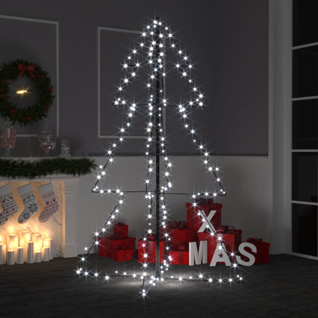 Christmas Cone Tree 200 LEDs Indoor and Outdoor 98x150 cm