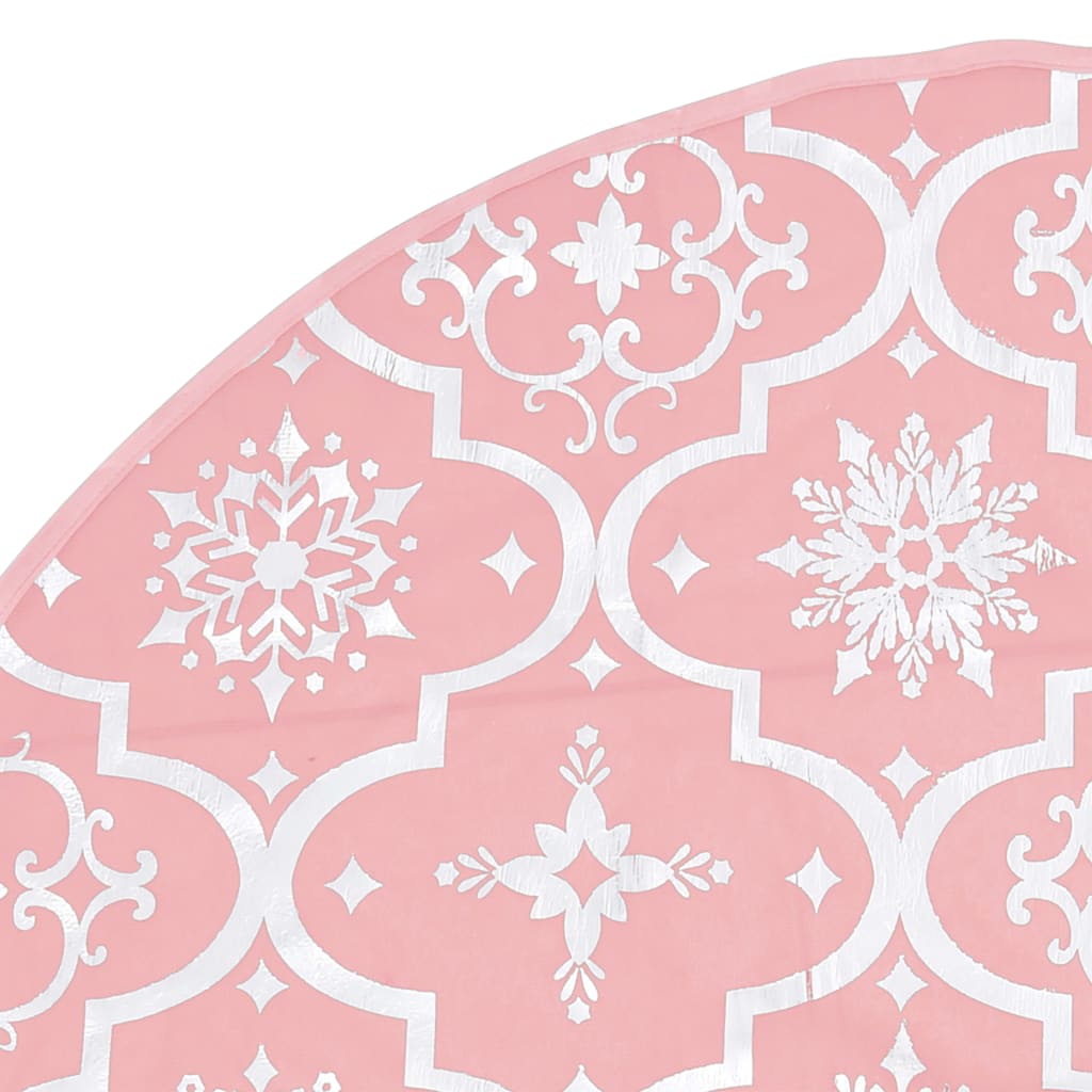 Luxury Christmas Tree Skirt with Sock Pink 90 cm Fabric