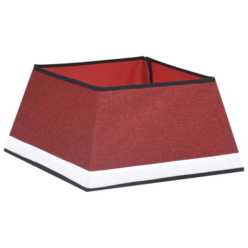 Christmas Tree Skirt Red and White 48x48x25 cm