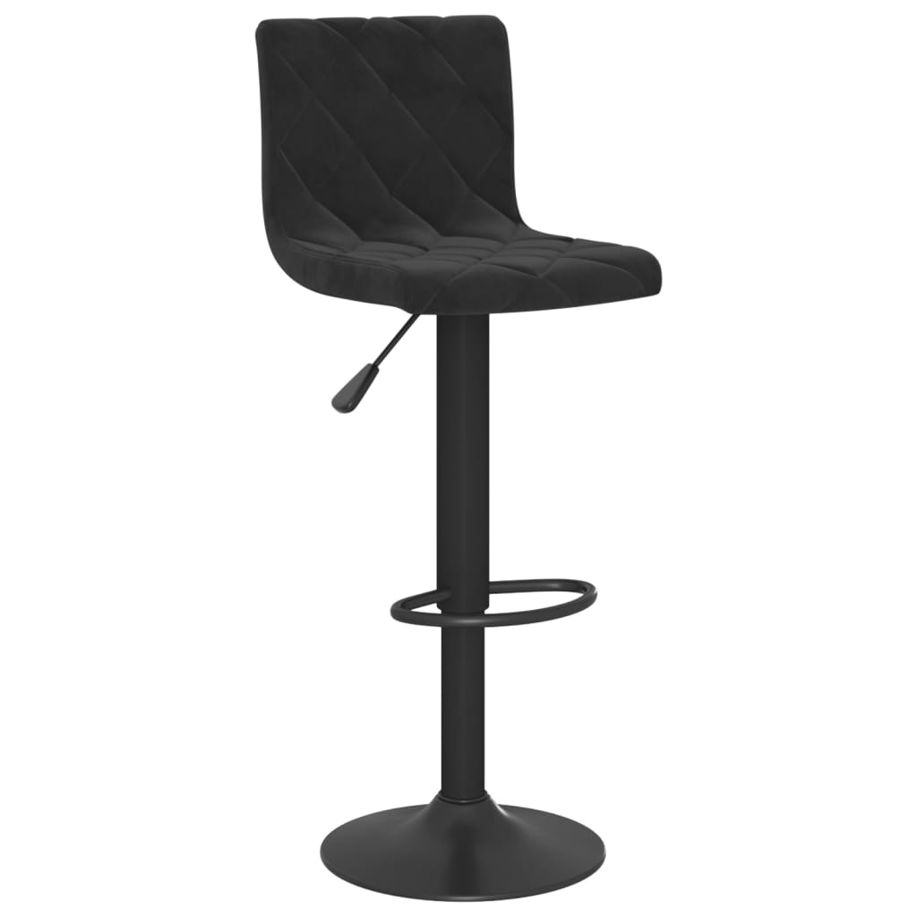 Bar Stools 2 pcs Black Velvet