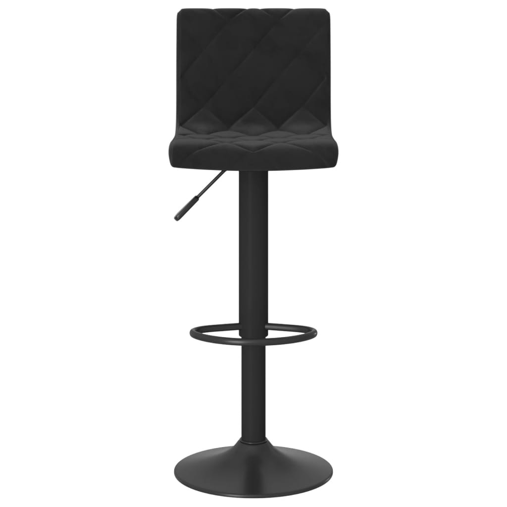 Bar Stools 2 pcs Black Velvet