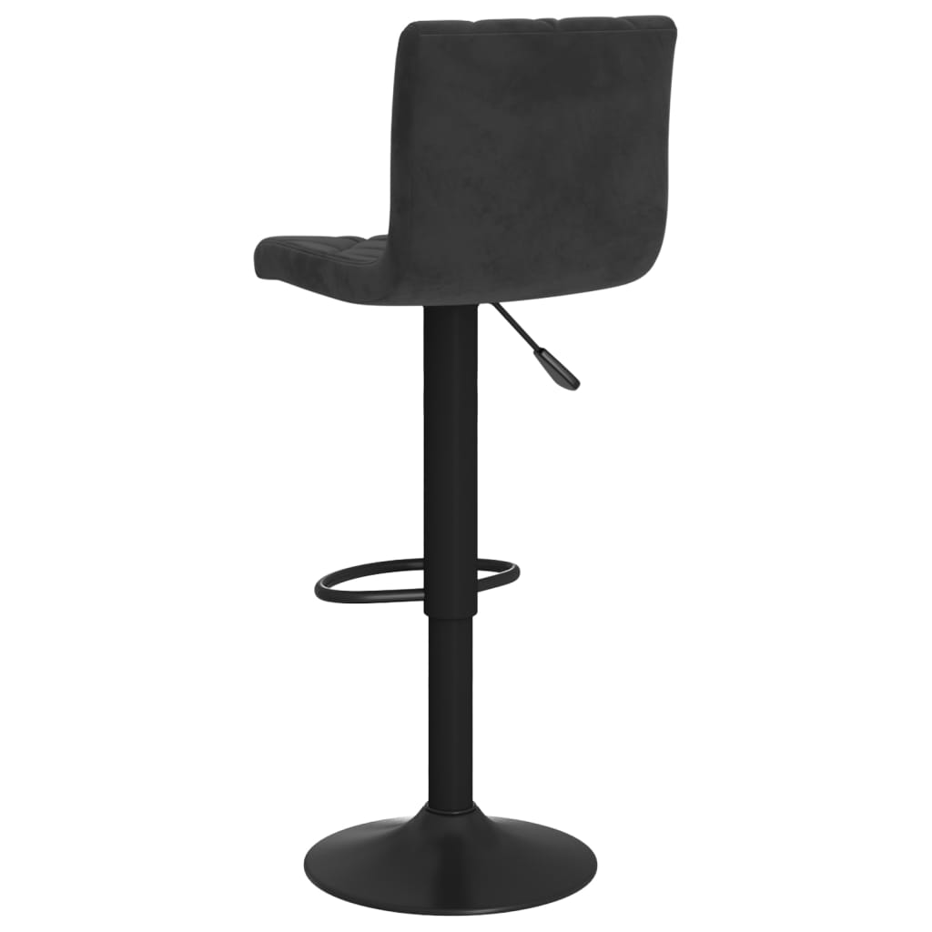 Bar Stools 2 pcs Black Velvet