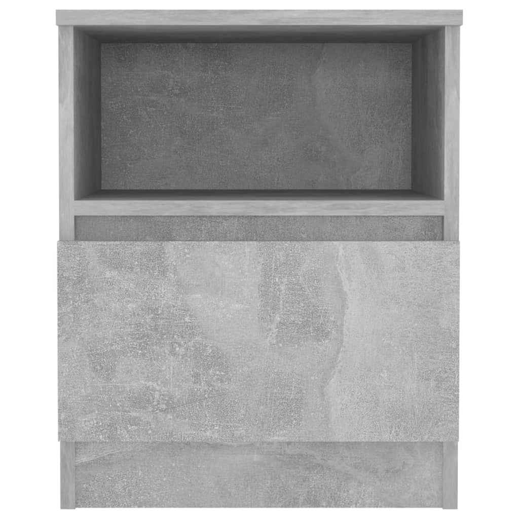 Bed Cabinet Concrete Grey 40x40x50 cm Engineered Wood