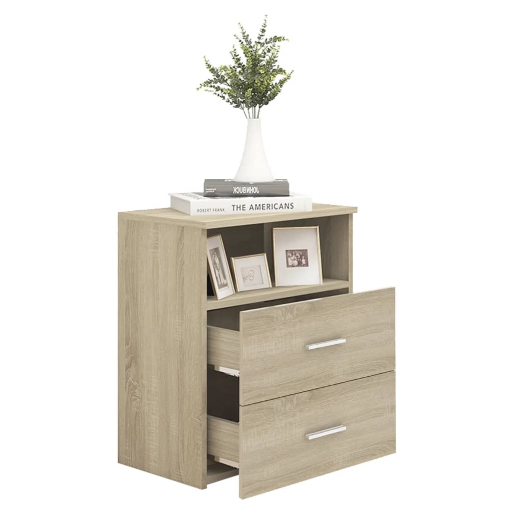 Bed Cabinet Sonoma Oak 50x32x60 cm