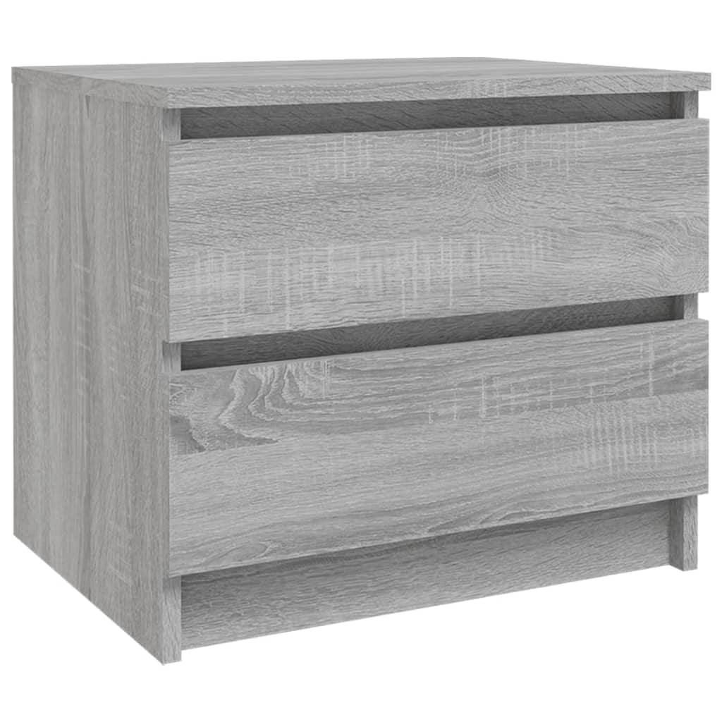 Bed Cabinet Grey Sonoma 50x39x43.5 cm Engineered Wood