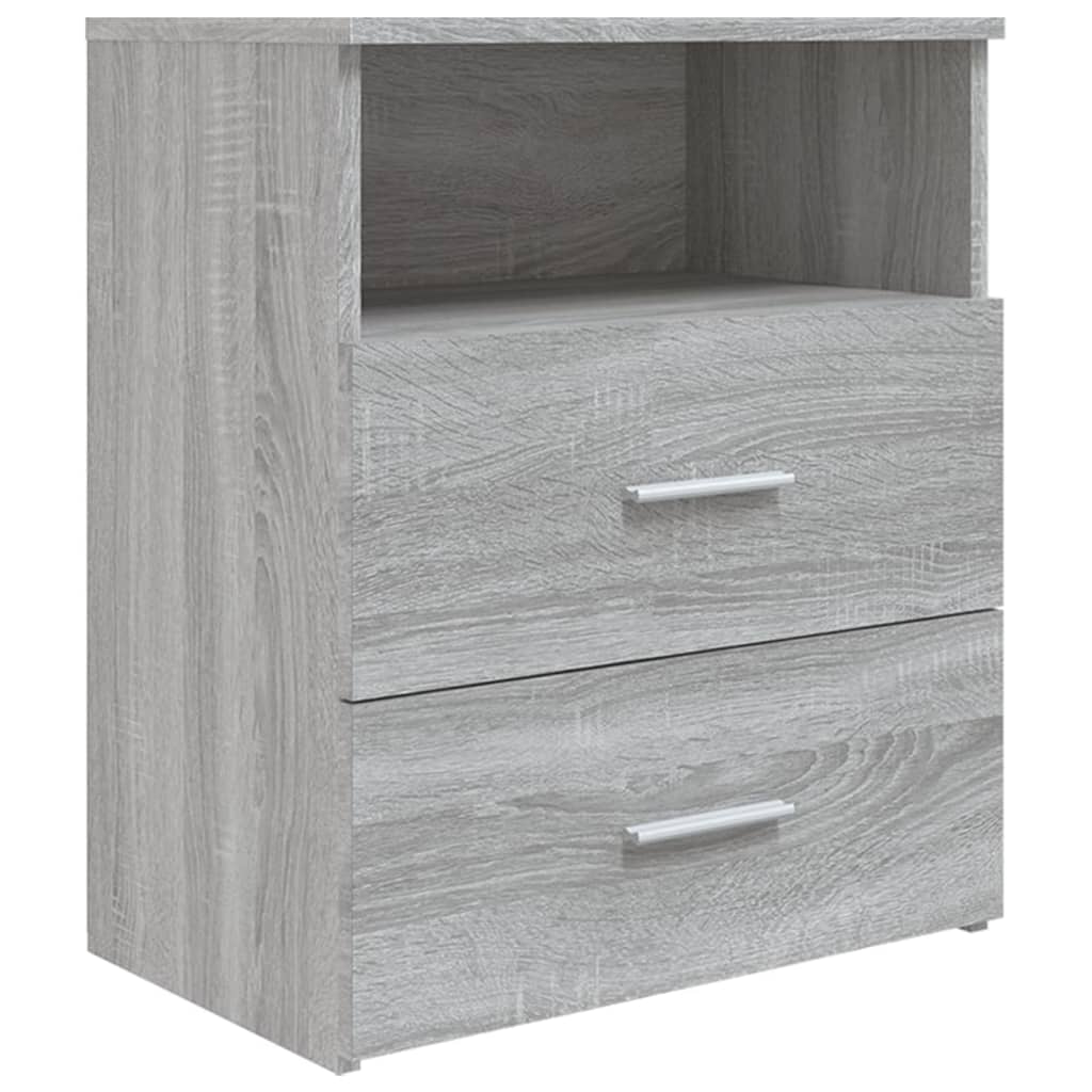 Bed Cabinet Grey Sonoma 50x32x60 cm