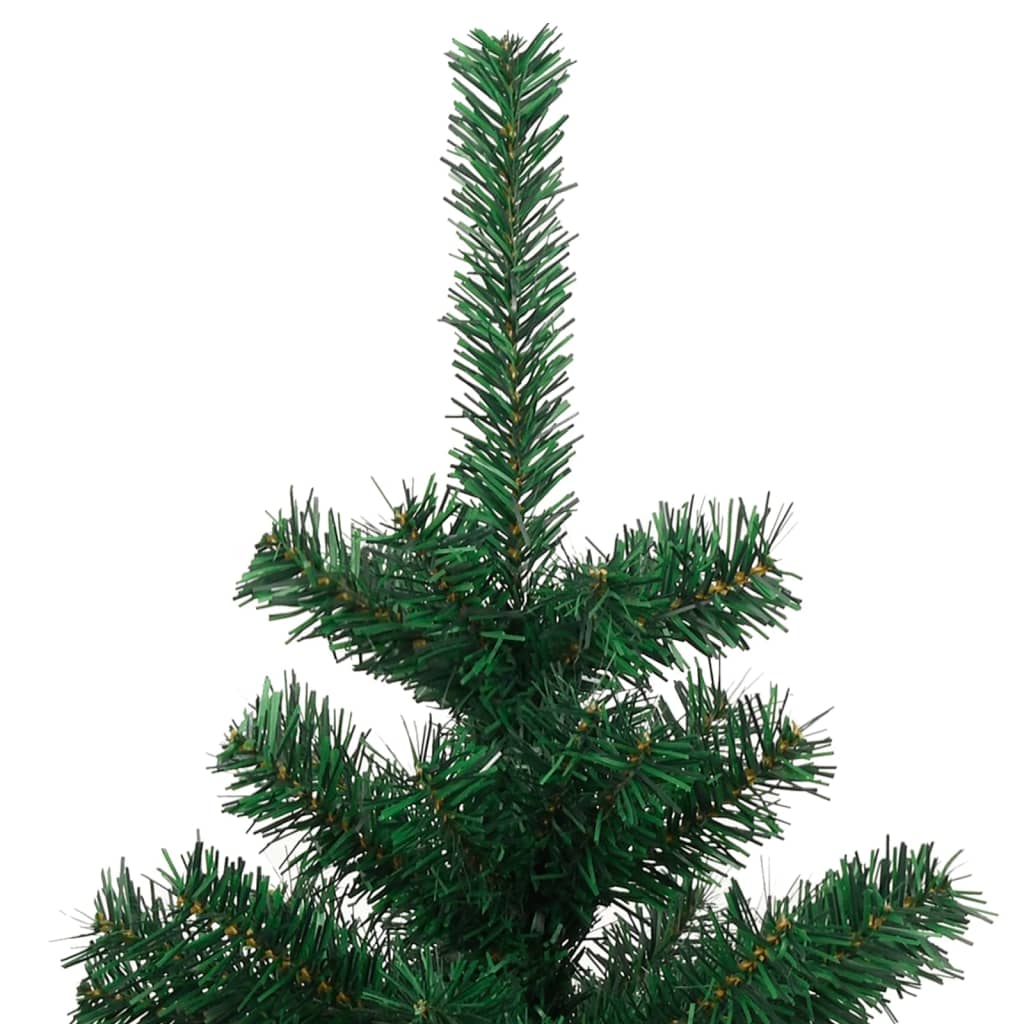 Swirl Pre-lit Christmas Tree with Pot Green 120 cm PVC