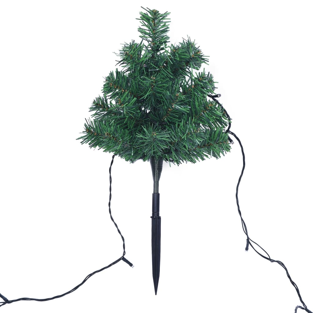 Christmas Pathway Trees 6 pcs with Warm White LEDs 45 cm PVC