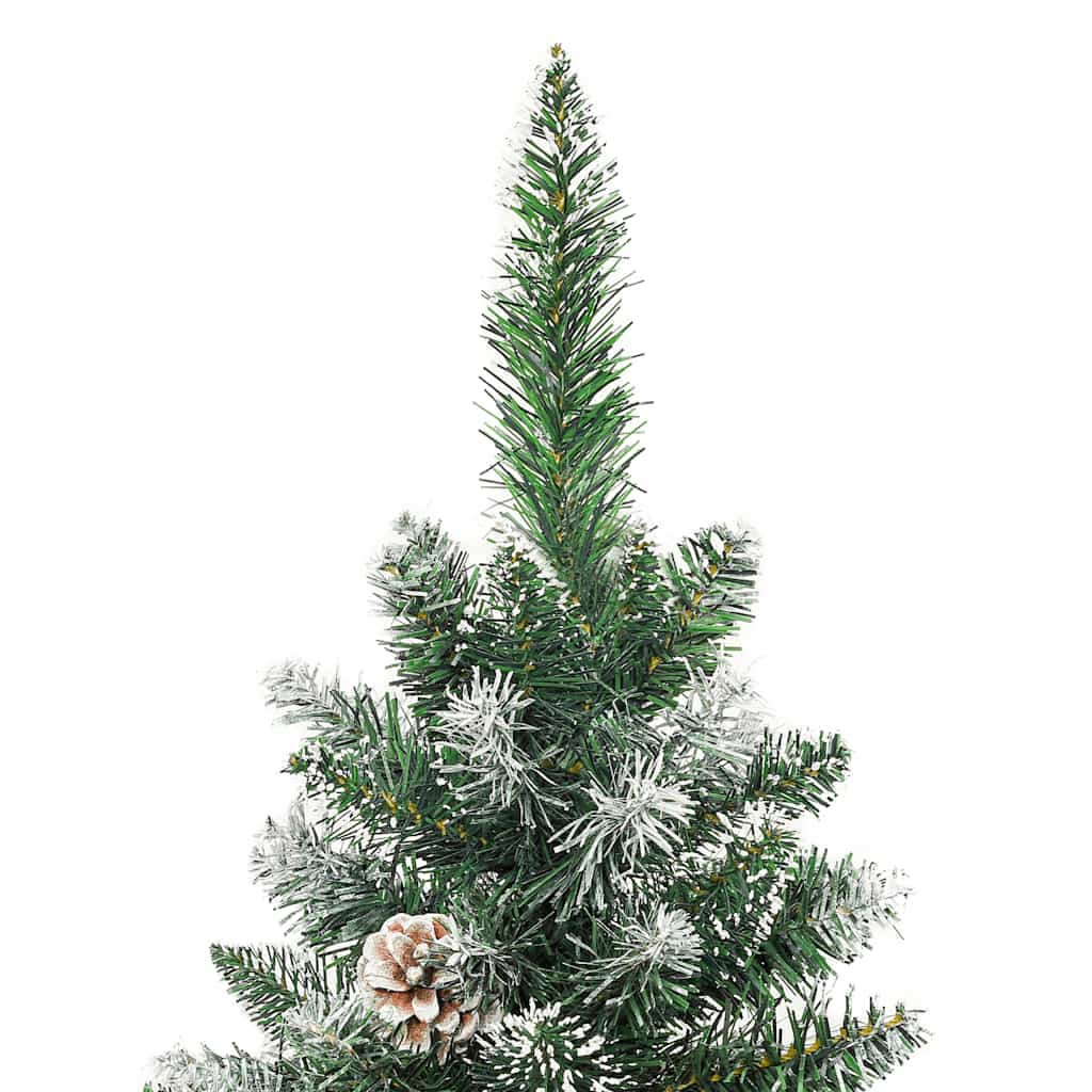 Artificial Slim Christmas Tree with Stand 180 cm PVC