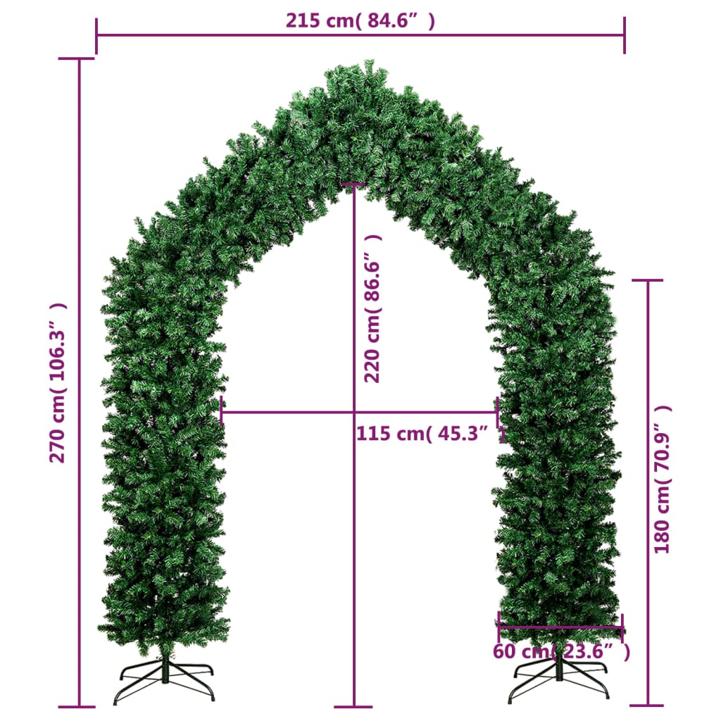 Christmas Tree Arch Green 270 cm