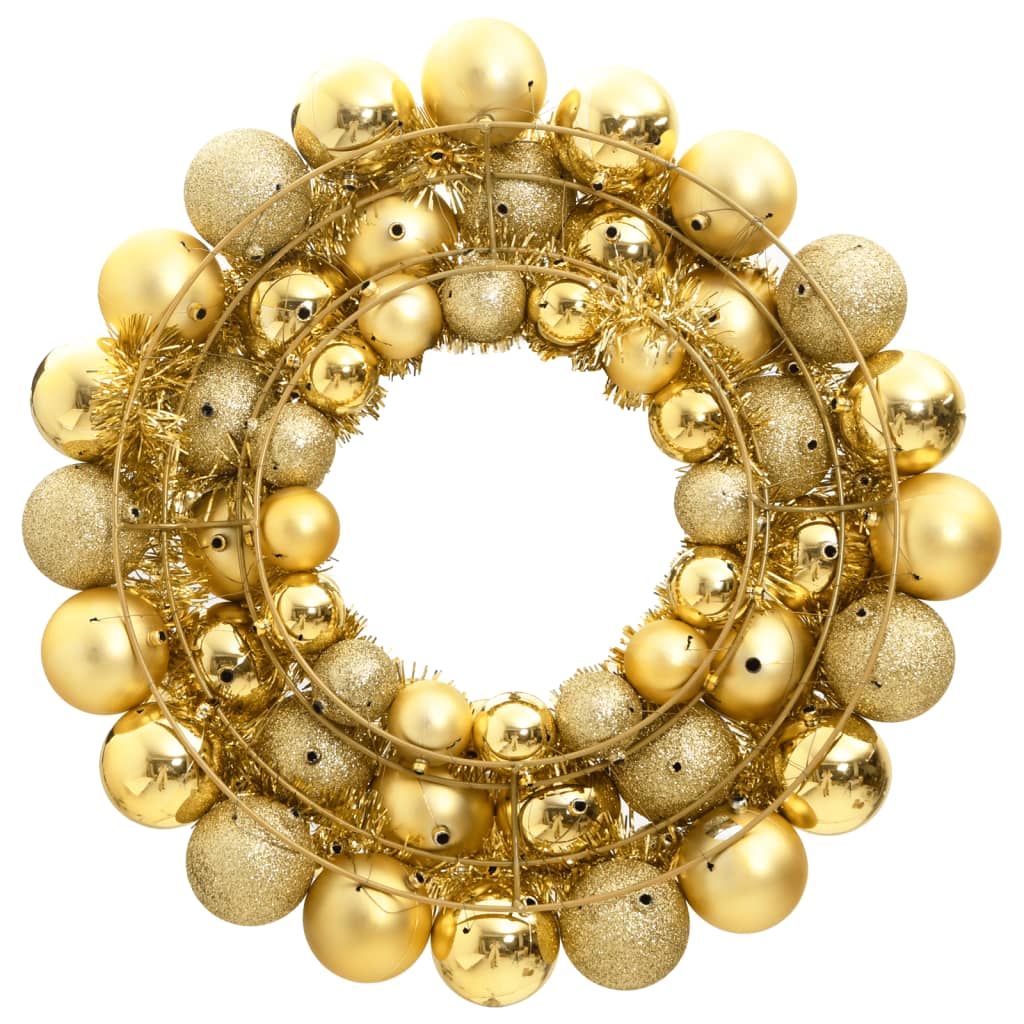 Christmas Wreath Gold 45 cm Polystyrene