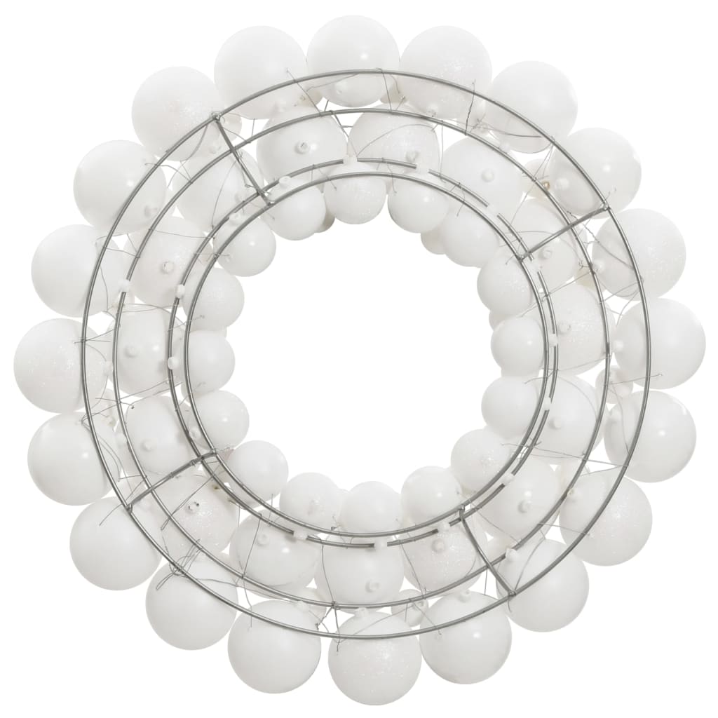 Christmas Wreath White 45 cm Polystyrene