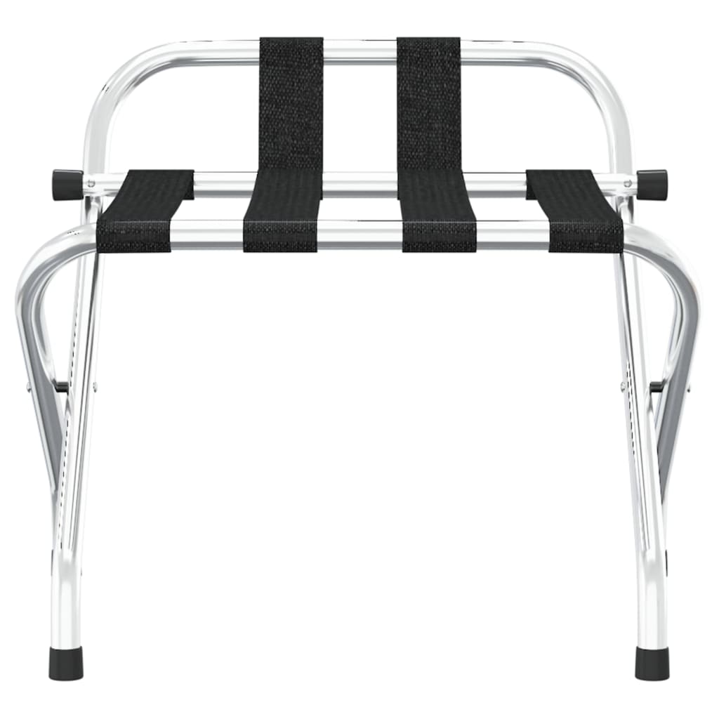 Luggage Rack with Backrest Silver 56x39x52cm