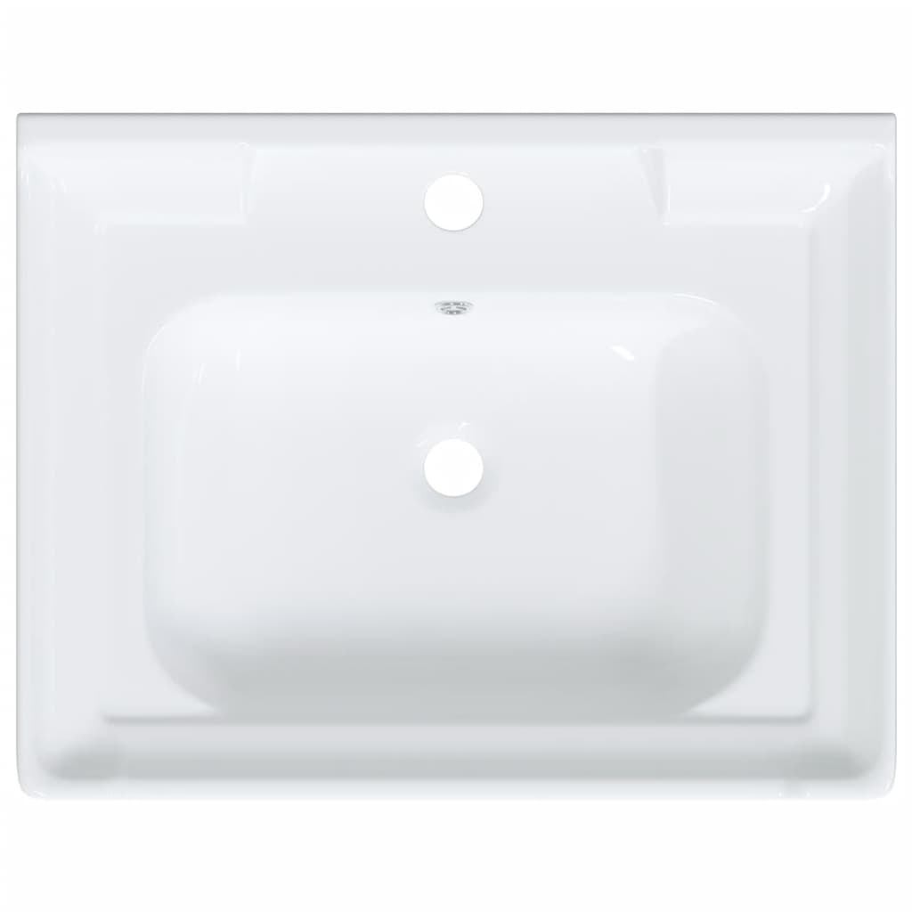 Bathroom Sink White 61x48x23 cm Rectangular Ceramic