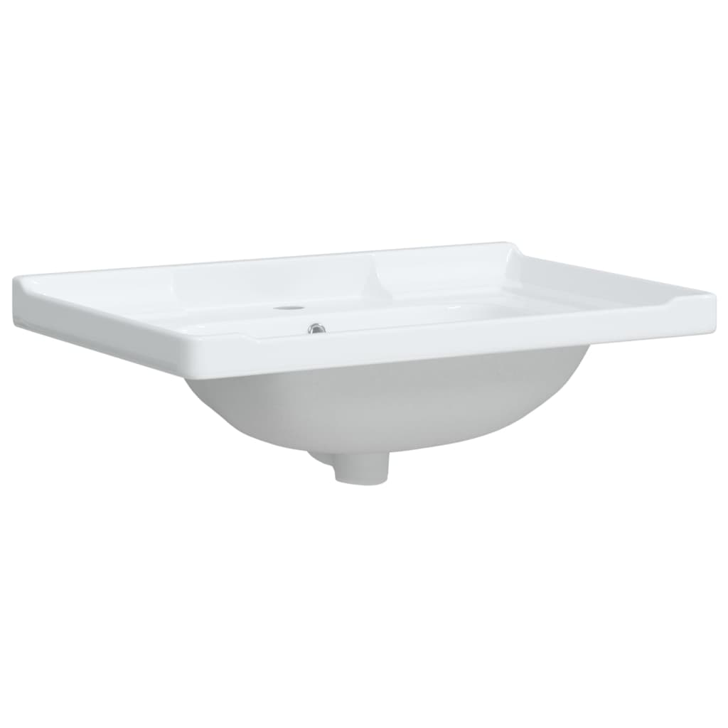 Bathroom Sink White 71x48x23 cm Rectangular Ceramic