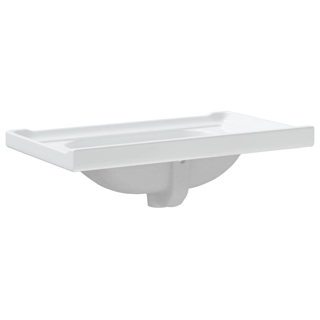 Bathroom Sink White 81x48x23 cm Rectangular Ceramic