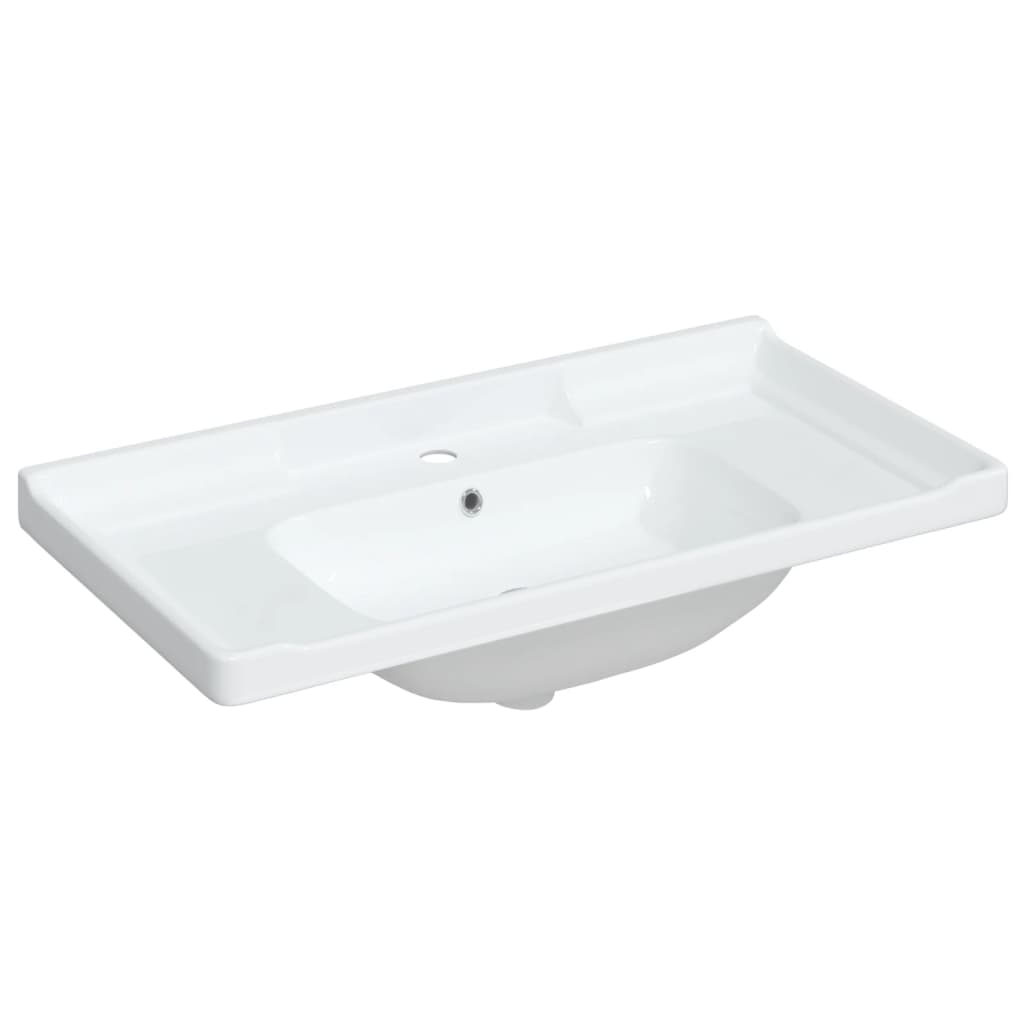 Bathroom Sink White 91.5x48x23 cm Rectangular Ceramic