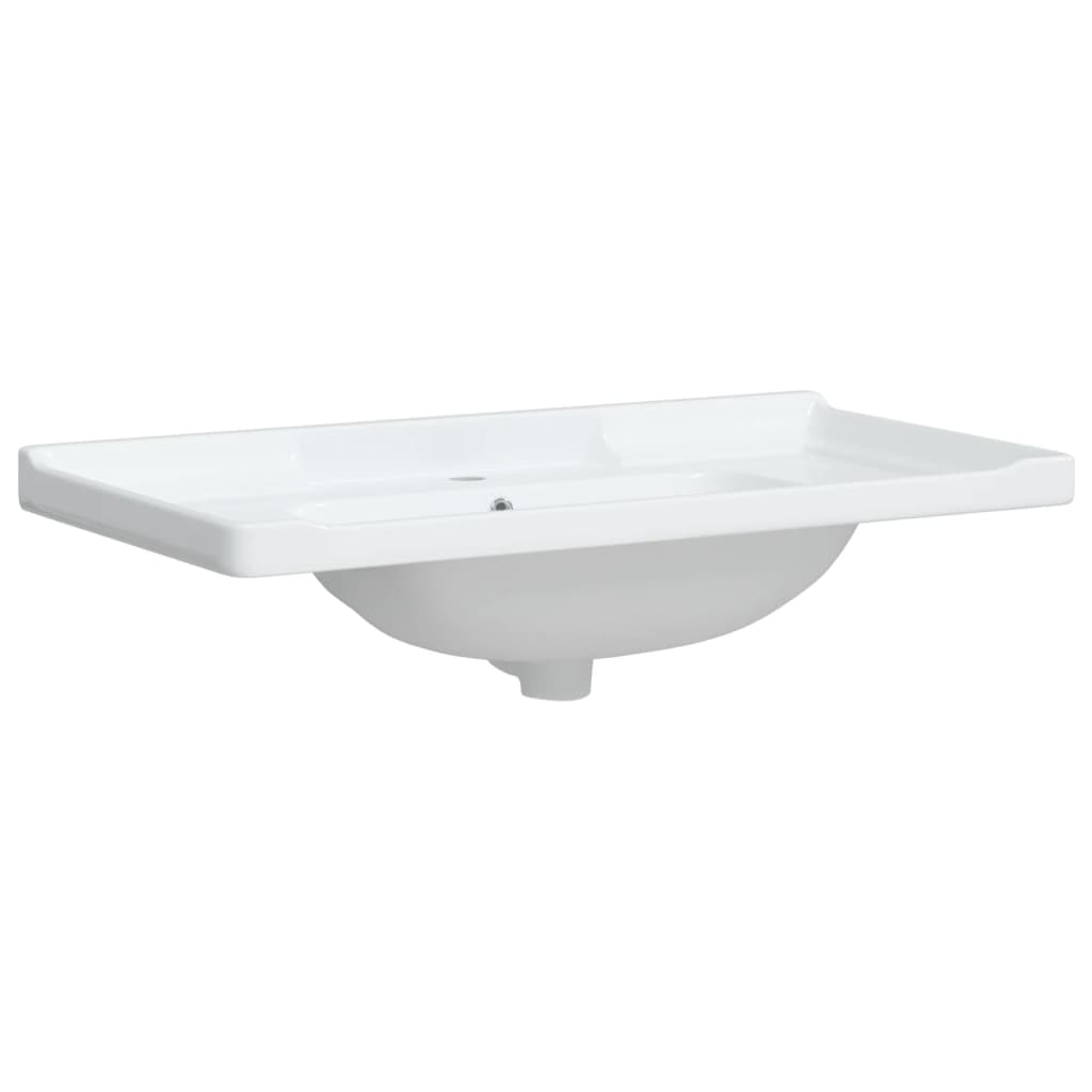 Bathroom Sink White 91.5x48x23 cm Rectangular Ceramic