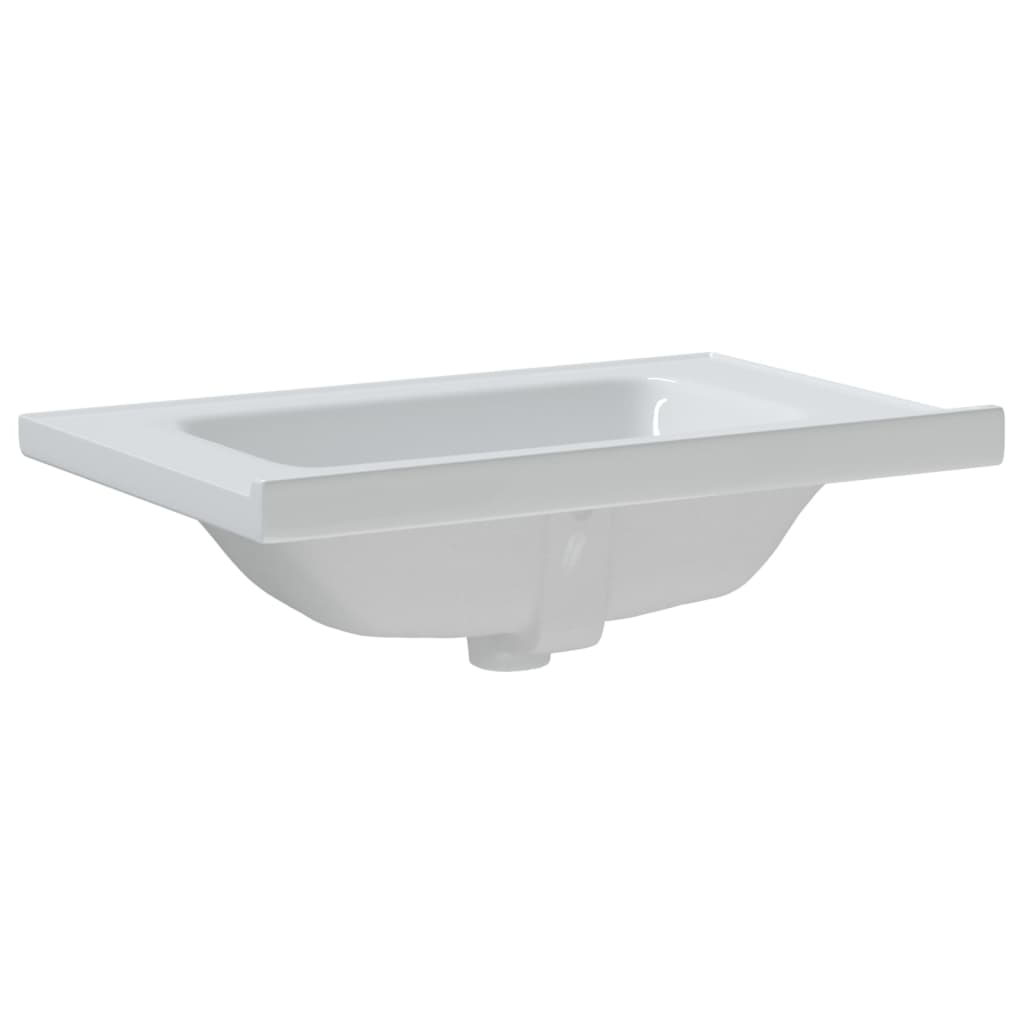 Bathroom Sink White 71x48x19.5 cm Rectangular Ceramic