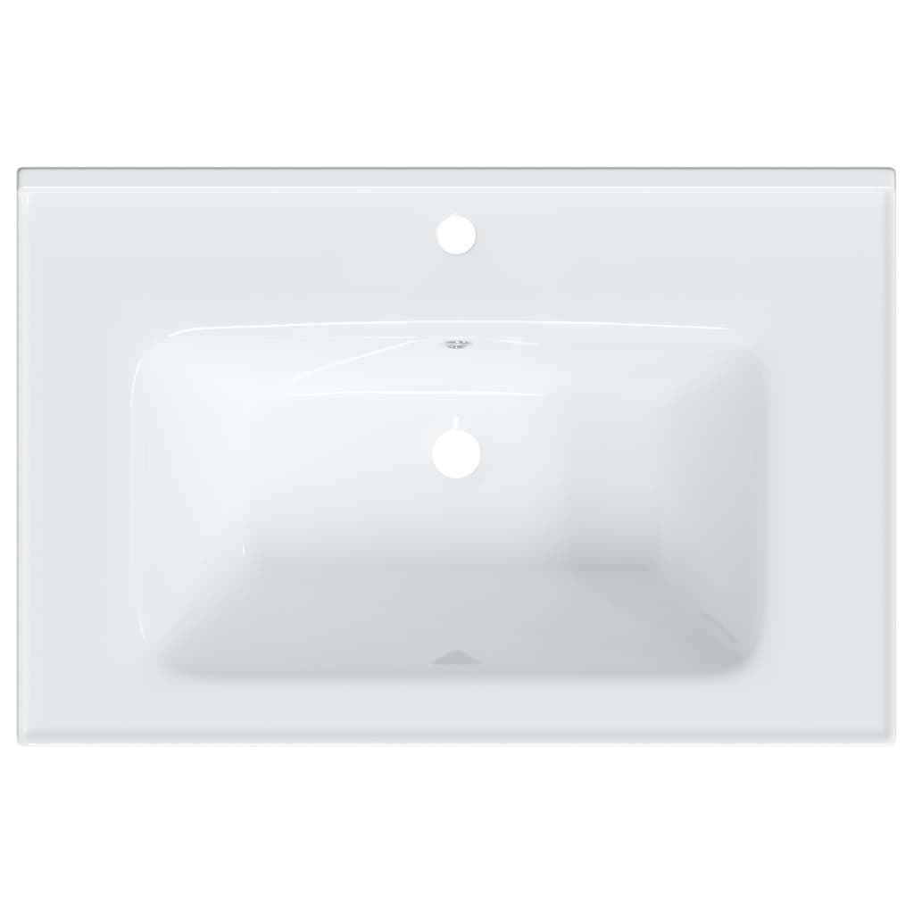 Bathroom Sink White 71x48x19.5 cm Rectangular Ceramic