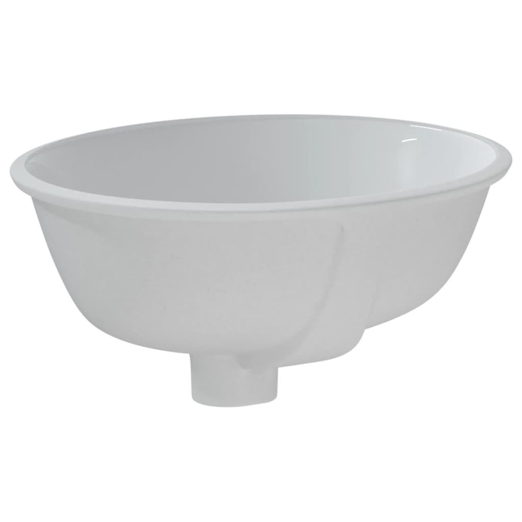 Bathroom Sink White 33x29x16.5 cm Oval Ceramic