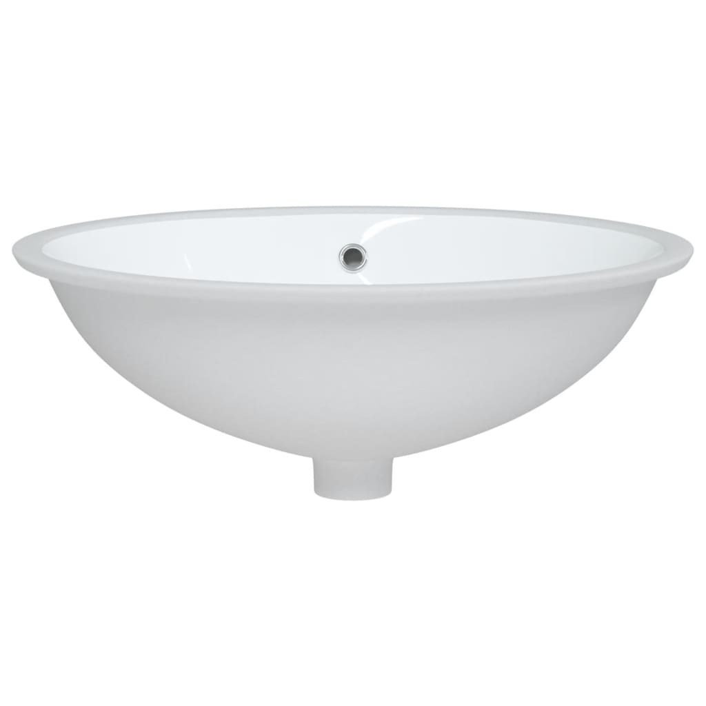 Bathroom Sink White 56x41x20 cm Oval Ceramic