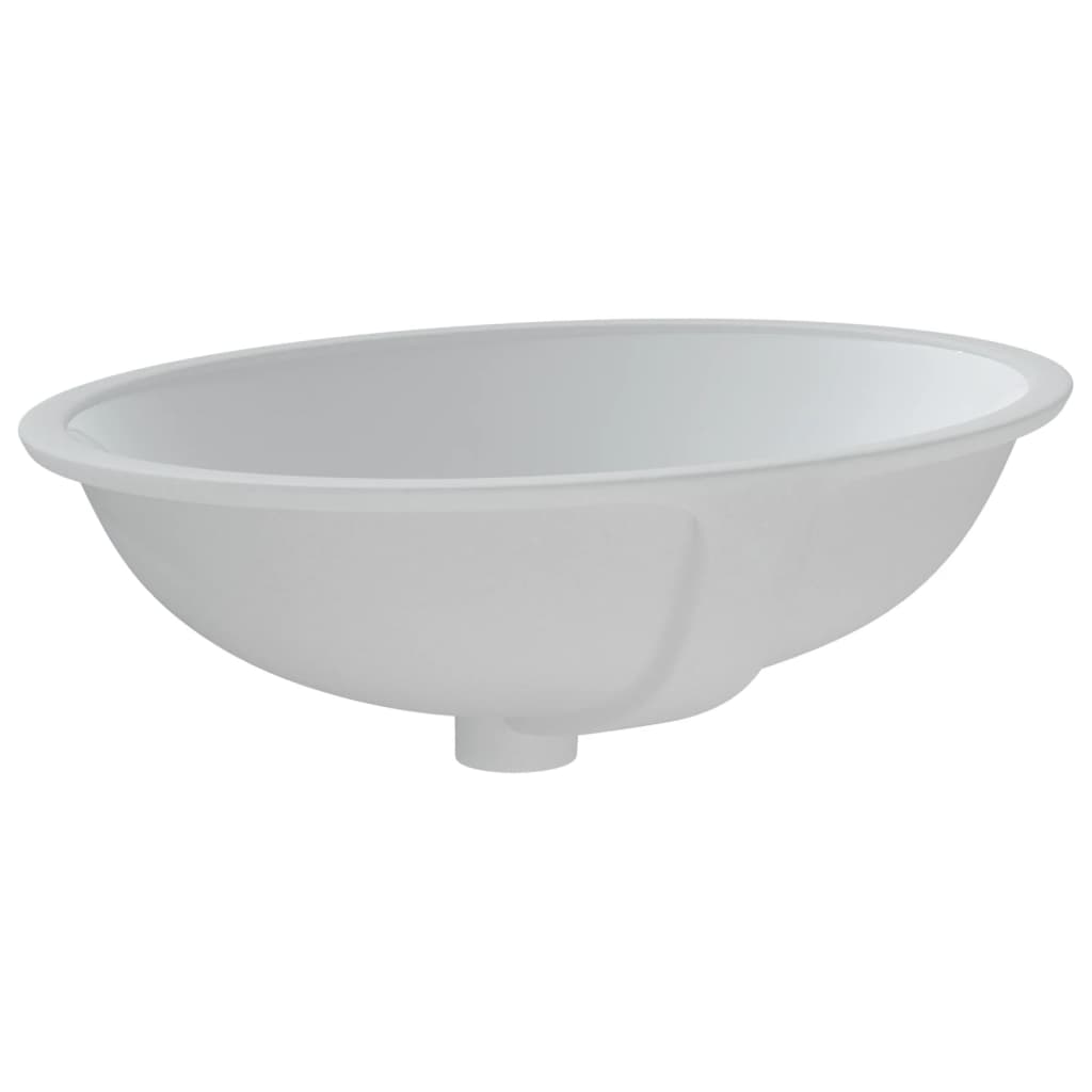 Bathroom Sink White 56x41x20 cm Oval Ceramic