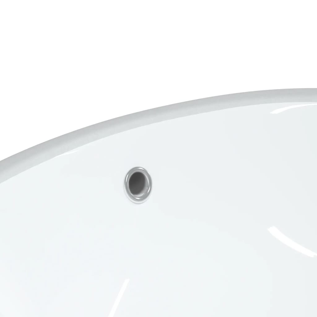 Bathroom Sink White 56x41x20 cm Oval Ceramic