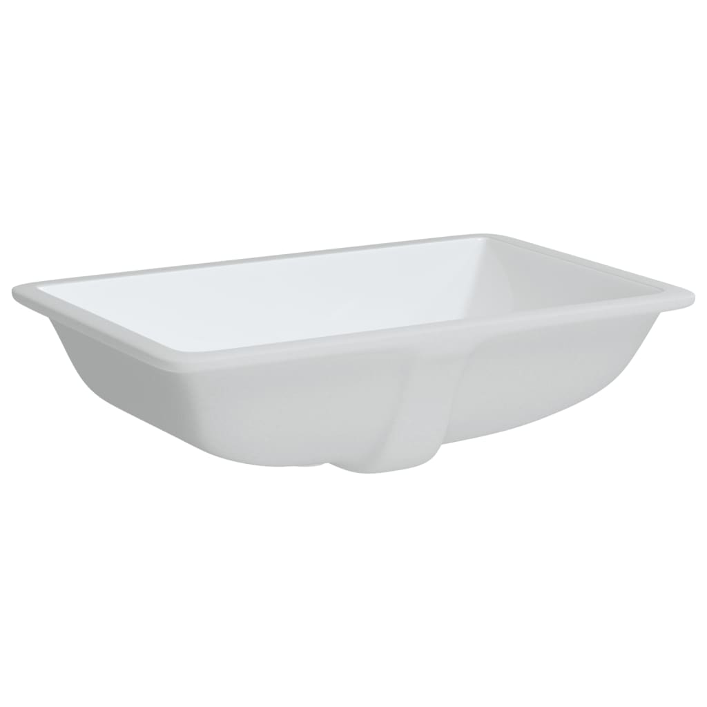 Bathroom Sink White 60x40x21 cm Rectangular Ceramic