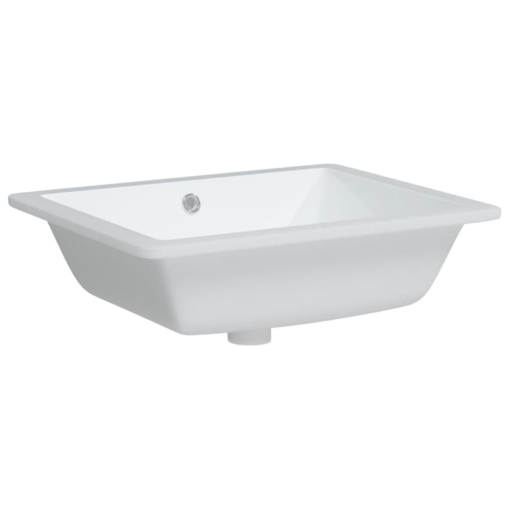 Bathroom Sink White 50x40.5x18.5 cm Rectangular Ceramic