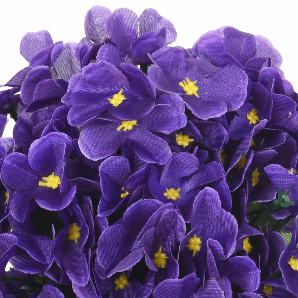 Christmas Flower Garlands 3 pcs Dark Purple 85 cm