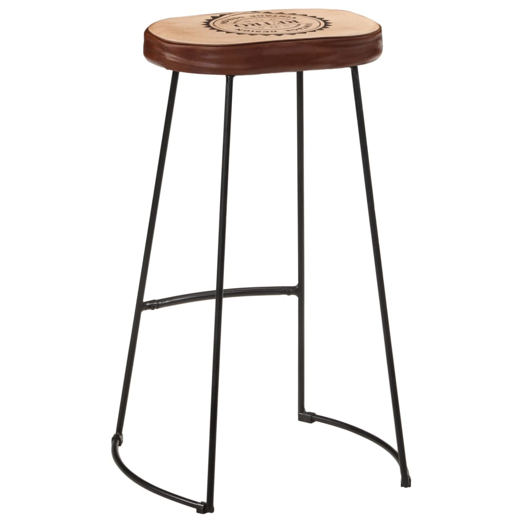 Bar Stools 2 pcs Dark Brown 44x37.5x78 cm