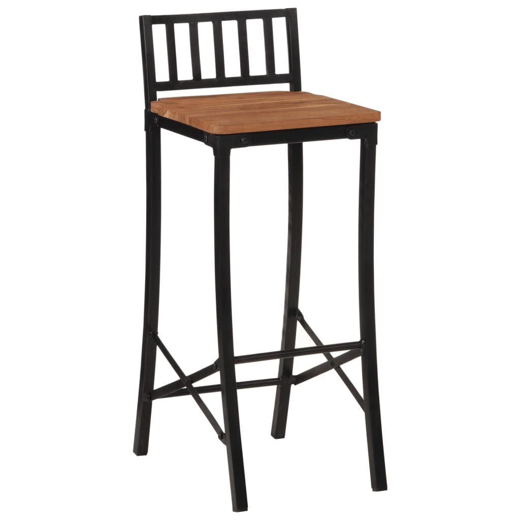 Bar Chairs 2 pcs Solid Wood Acacia