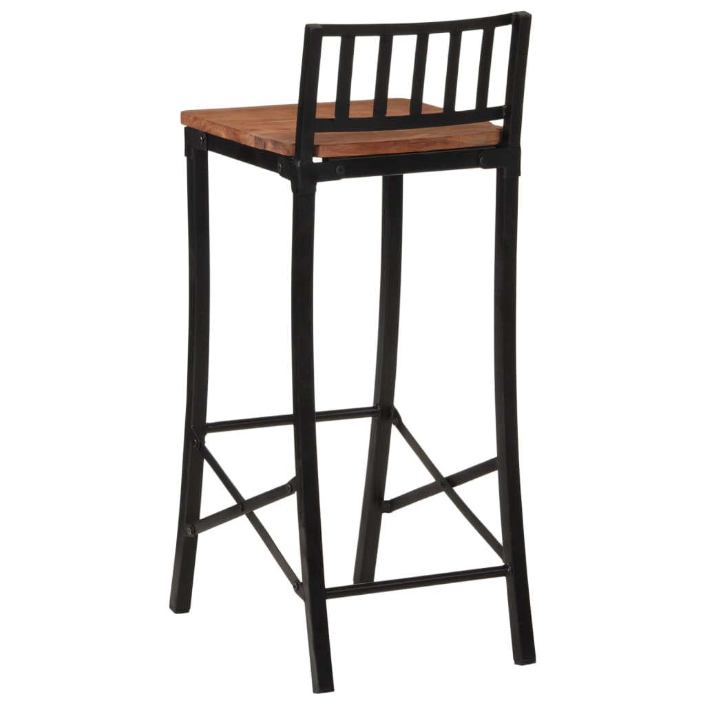 Bar Chairs 4 pcs Solid Wood Acacia