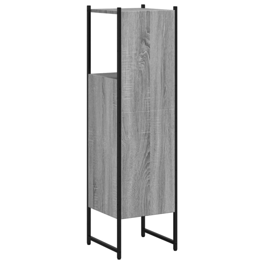 Bathroom Cabinet Grey Sonoma 33x33x120.5 cm Engineered Wood