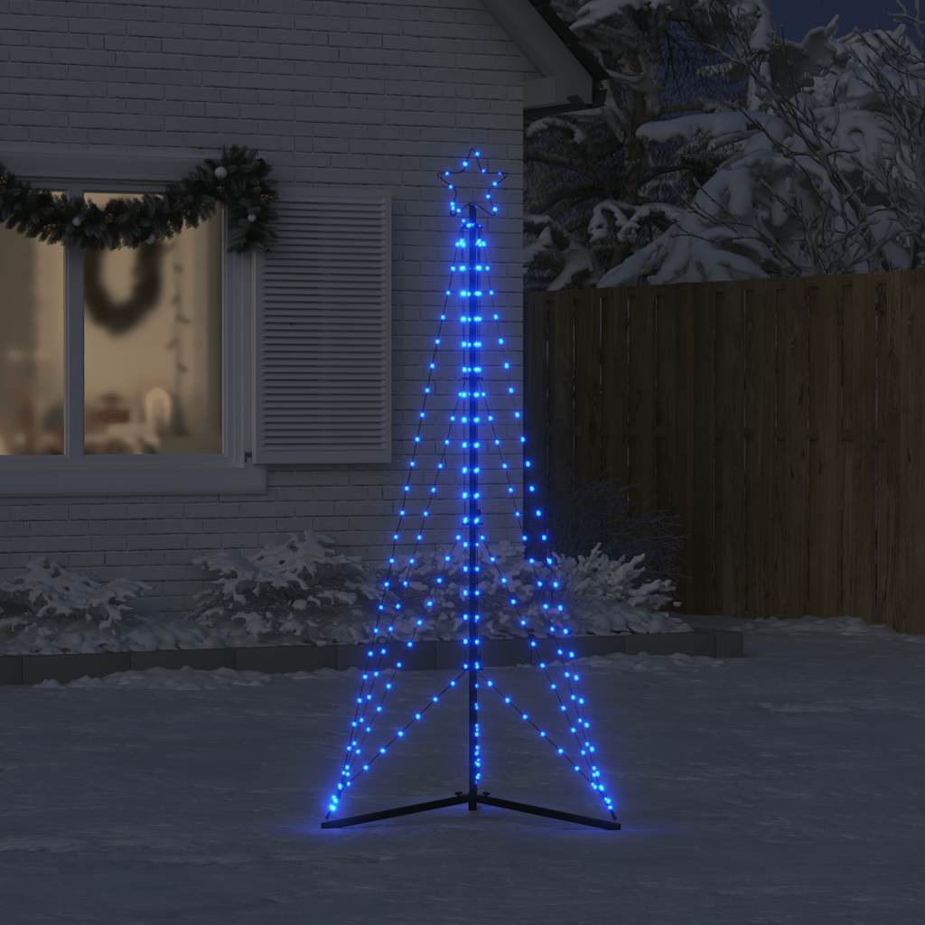 LED Christmas Tree 363 LEDs Blue 182 cm