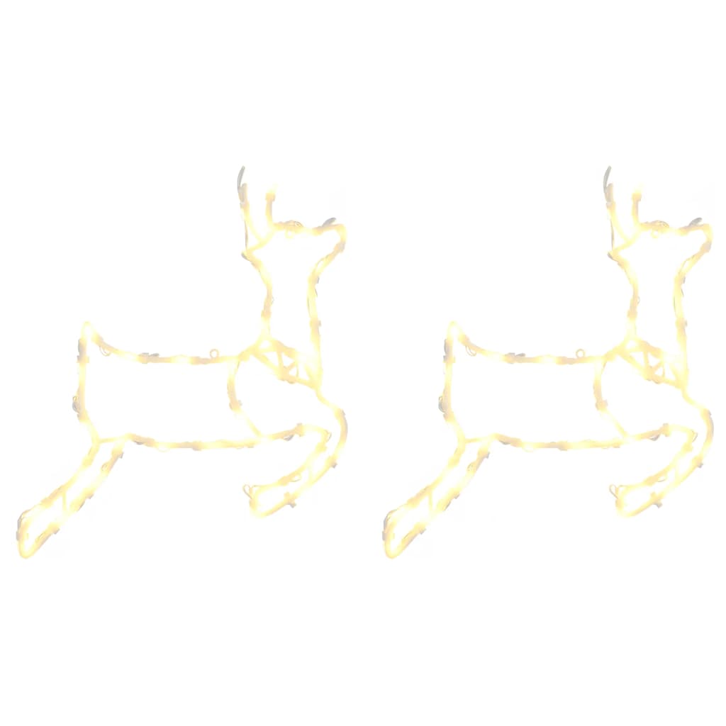 Christmas Lights Reindeer Silhouette 2 pcs 35 LEDs Warm White